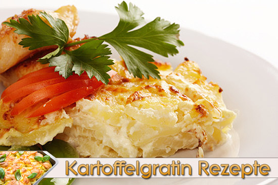 Kartoffelgratin mit gekochten Kartoffeln